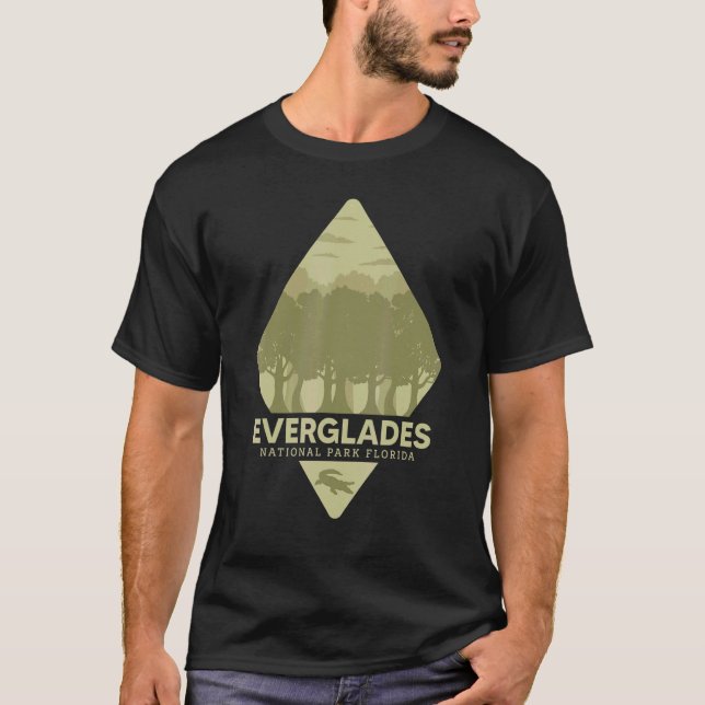 Everglades Florida Tropical National Park Crocodil T-Shirt (Front)