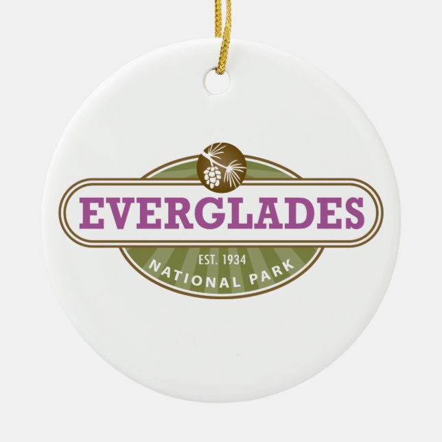 Everglades National Park Ceramic Ornament (Front)
