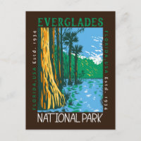 Everglades National Park Florida Distressed Retro