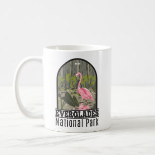 Everglades National Park Florida Flamingo Vintage Coffee Mug