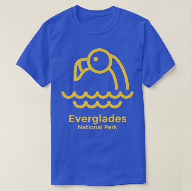 Everglades National Park Florida Minimalist Retro  T-Shirt (Design Front)