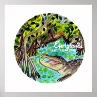 Everglades National Park Florida Watercolor