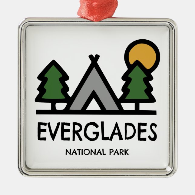 Everglades National Park Metal Ornament (Front)