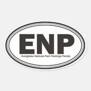 Everglades National Park Oval Sticker