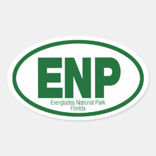 Everglades National Park Oval Sticker