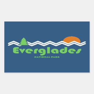 Everglades National Park Retro Sticker