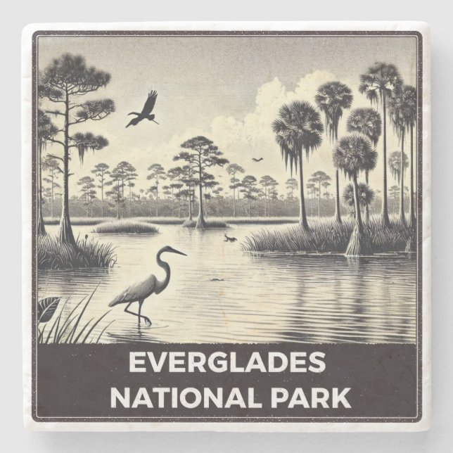 Everglades National Park Stone Coaster (Front)