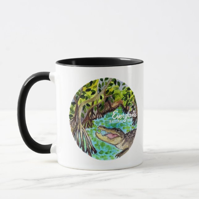 Everglades National Park Watercolor Art Mug (Left)