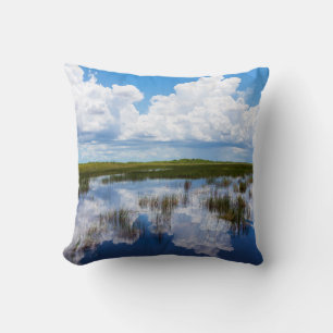Everglades Natural Landscape Throw Pillow