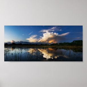 Everglades Storm Clouds Poster