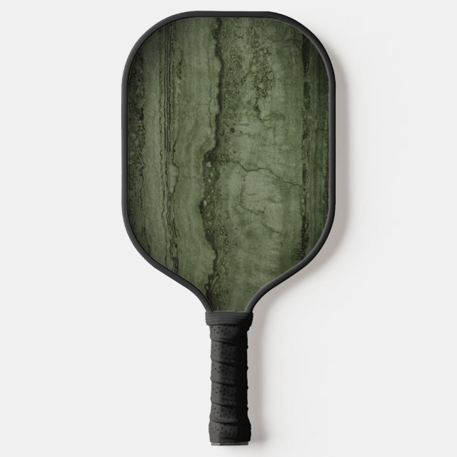 Evergreen abstract Granite stone marble pattern Pickleball Paddle (Front)