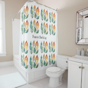 Evergreen & Amber Foliage Art, custom