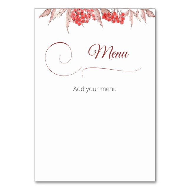 Evergreen Baby it's cold outside baby shower Table Number (Front)