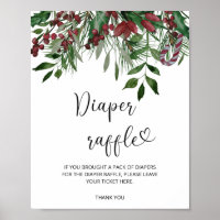 Evergreen Baby it's cold outside diaper raffle 