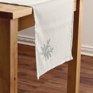 Evergreen Botanical Short Table Runner
