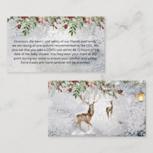 Evergreen Christmas Custom notes Enclosure Card