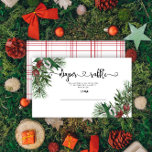 Evergreen christmas themes diaper raffle ticket enclosure card<br><div class="desc">Winter wait baby shower diaper raffle ticket.</div>