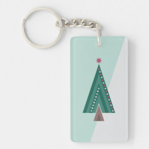 Evergreen Elegance Tree Keychain
