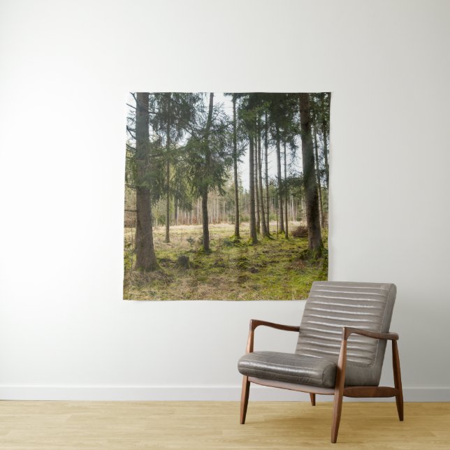 Evergreen Forest Bliss 2 Tapestry (In Situ)