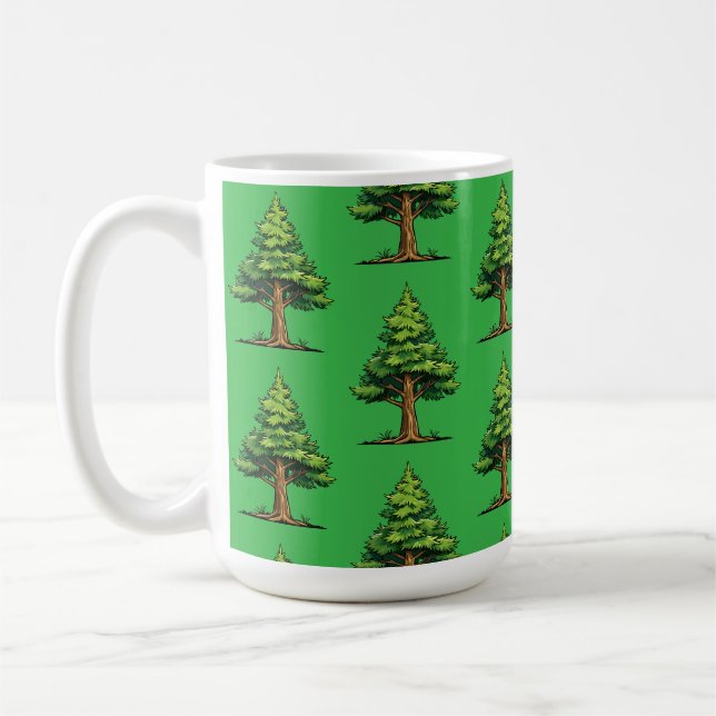 Evergreen forest coffee mug (Left)