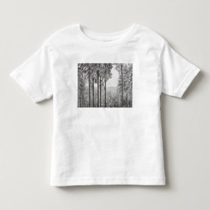 Evergreen forest in winter toddler t-shirt