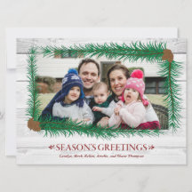 Evergreen Frame Holiday Card