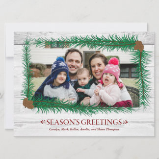 Evergreen Frame Holiday Card