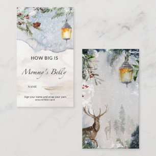 Evergreen how big is mommy's belly  enclosure card