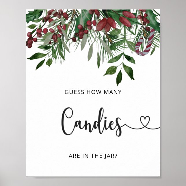 Evergreen hOW many candies Poster (Front)