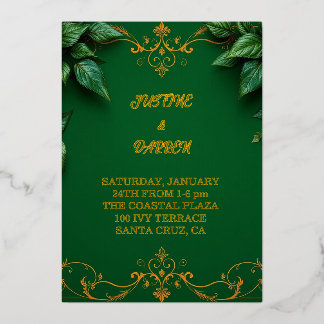 Evergreen invitation