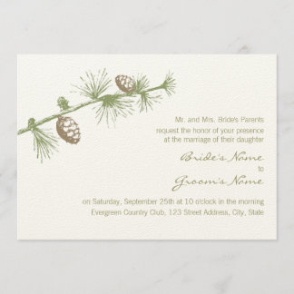 Evergreen Invitation
