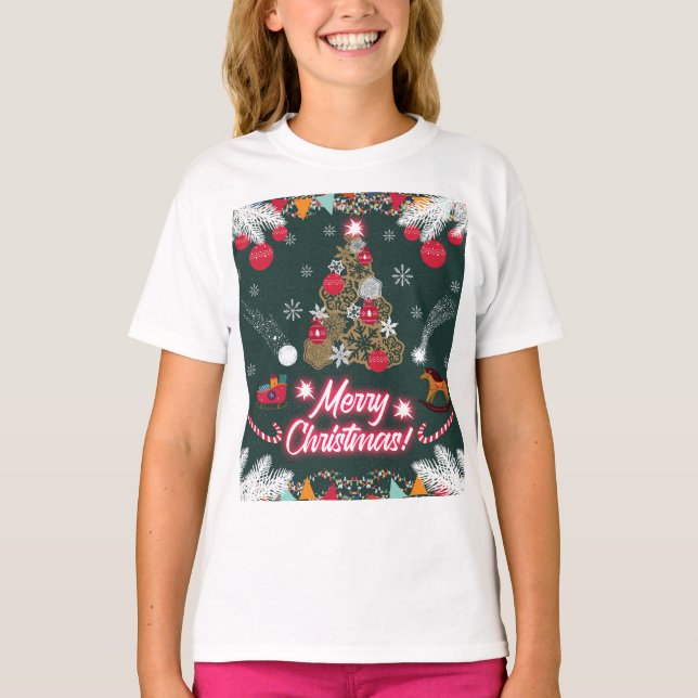 Evergreen Joy of Christmas T-Shirt (Front)