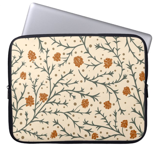 Evergreen Kisses Under the Mistletoe Heart Laptop Sleeve (Front)