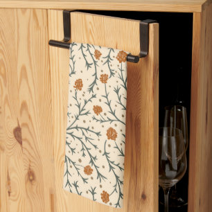 Evergreen Kisses Under the Mistletoe Kitchen Towel