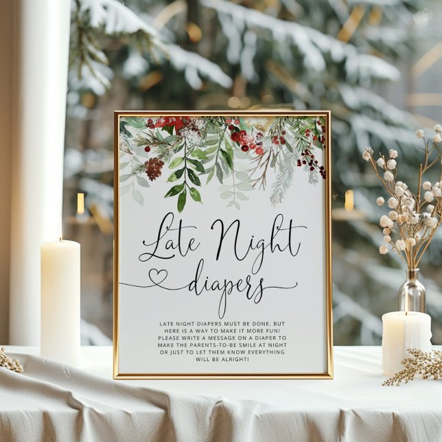 Evergreen Late night diapers game Poster (Creator Uploaded)