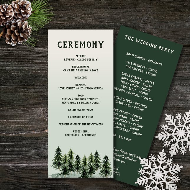 Evergreen Mountain Forest Green White Black Program (Creator Uploaded)