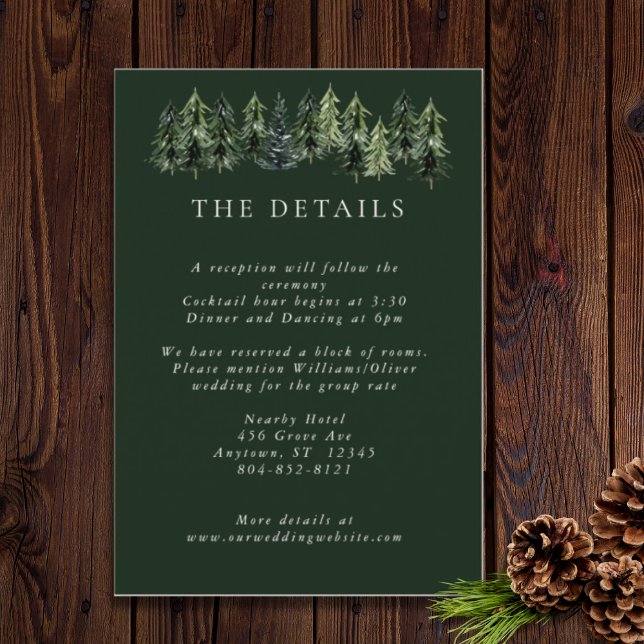 Evergreen Mountain Glen White Green Black Enclosure Card (Creator Uploaded)