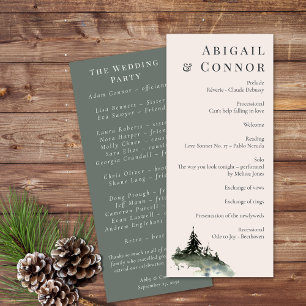 Evergreen Mountain Mist Rustic Winter White Grey Program