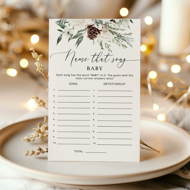 Evergreen Name that song baby shower game (Creator Uploaded)