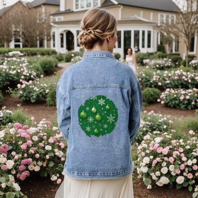 Evergreen Noel Denim Jacket (Wedding Back)