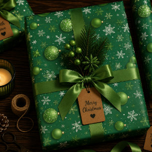 Evergreen Noel Wrapping Paper Sheet