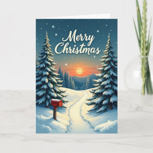 Evergreen Path Christmas Card