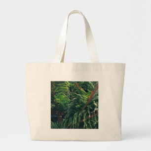 Evergreen pine-tree conifer large tote bag