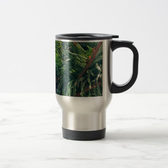 Evergreen pine-tree conifer  travel mug (Right)