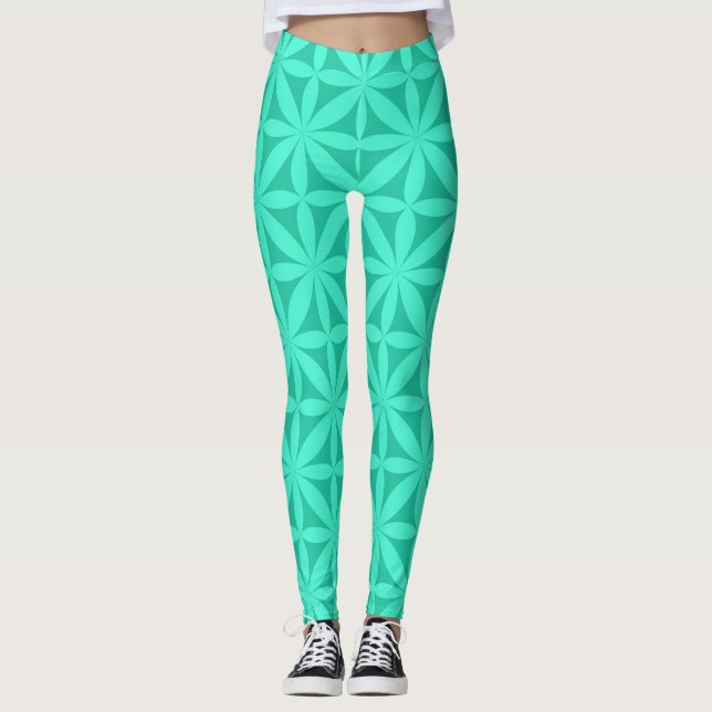"Evergreen Serenity Leggings" Leggings (Front)