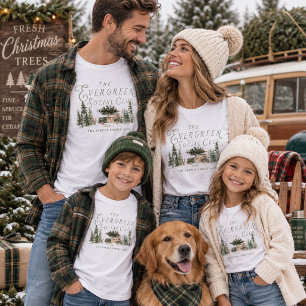 Evergreen Social Club Family Christmas T-Shirt