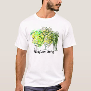 Evergreen Spirit with trees T-Shirt