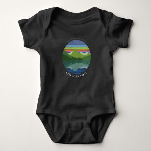 Evergreen state  baby bodysuit
