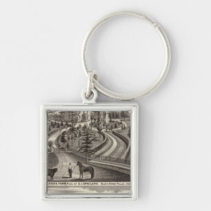Evergreen Stock Farm, res Keychain