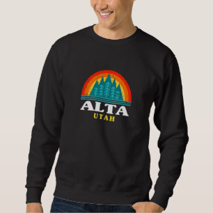 Evergreen Sunset Alta Forest Utah Woods Nature Sweatshirt